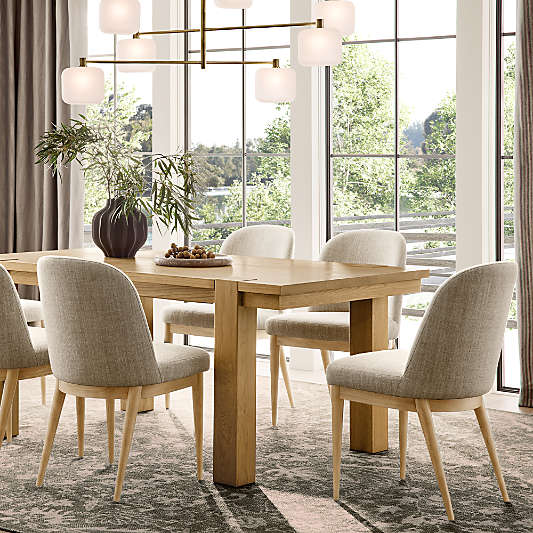 Sullivan 73"-95" Oak Wood Extendable Dining Table