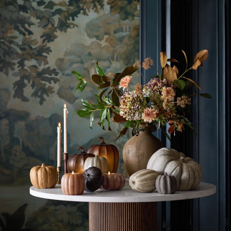 Flicker Flameless Brown Pumpkin LED Candle - image 3 of 8