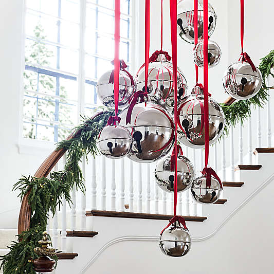 Decorative Silver Holiday Bells