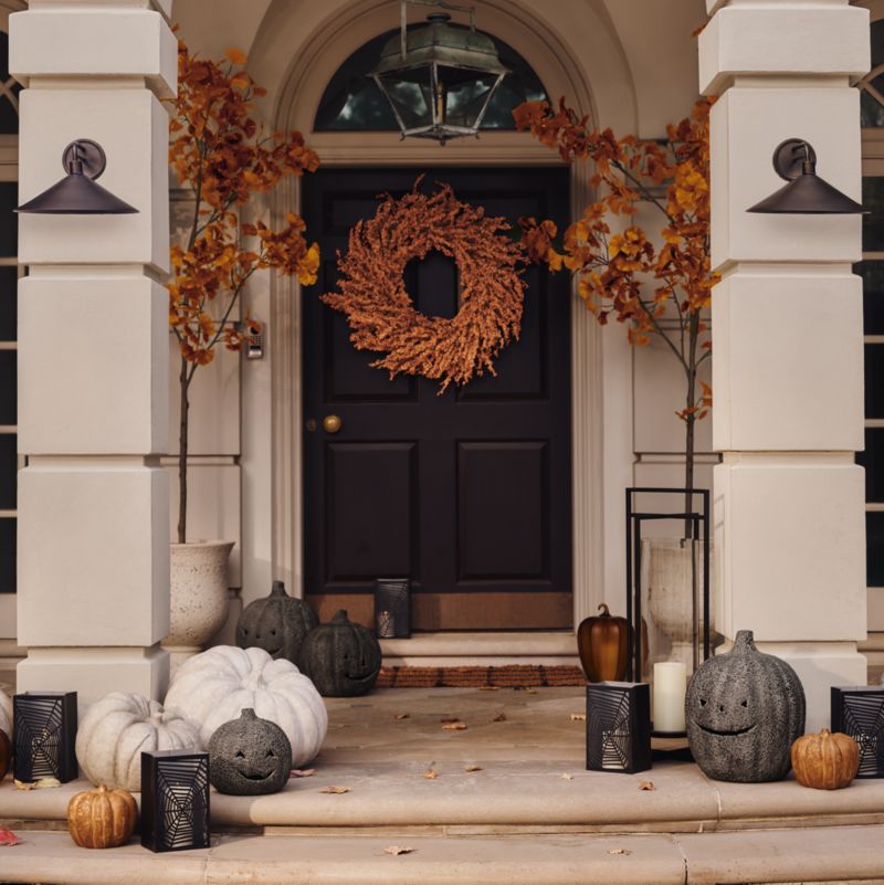 Jack-O-Lantern Medium Ficonstone Lantern 12" - image 4 of 7