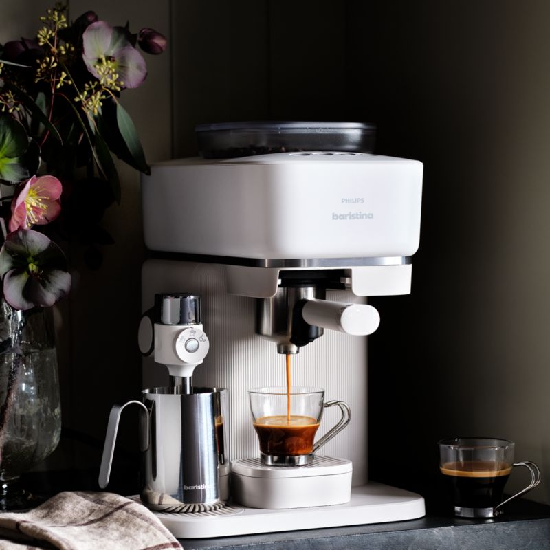 Philips Baristina Latte Espresso Machine with Milk Frother in White - image 1 of 8