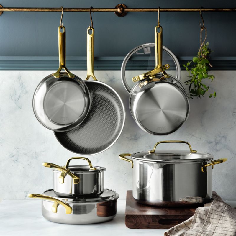 GreenPan™ Spectra Gold Thermobond Hybrid Ceramic Nonstick 10-Piece Cookware Set - image 1 of 8