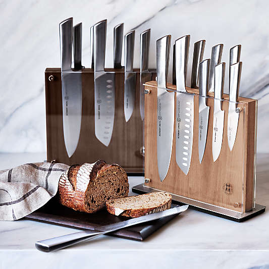 Schmidt Brothers ® Forged Steel 10-Piece Walnut Magnetic Block Set