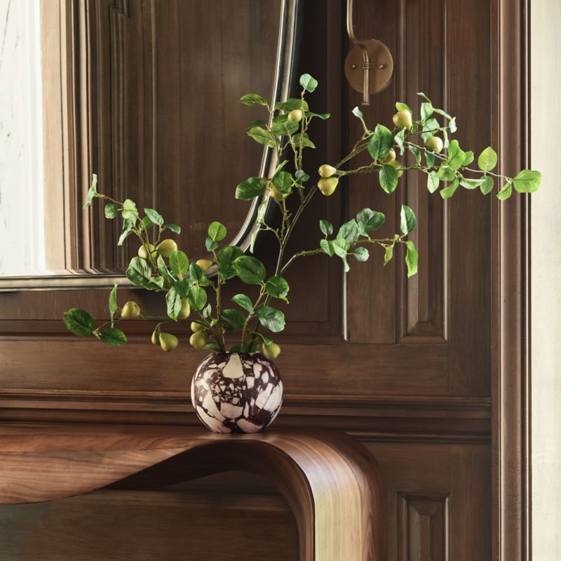 Marble Round Ball Vase 7" - image 3 of 8