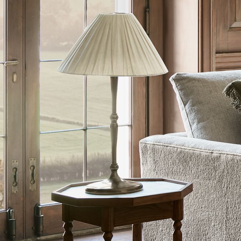 Solenne Metal Table Lamp with Pleated Fabric Shade 25.5" - image 5 of 6