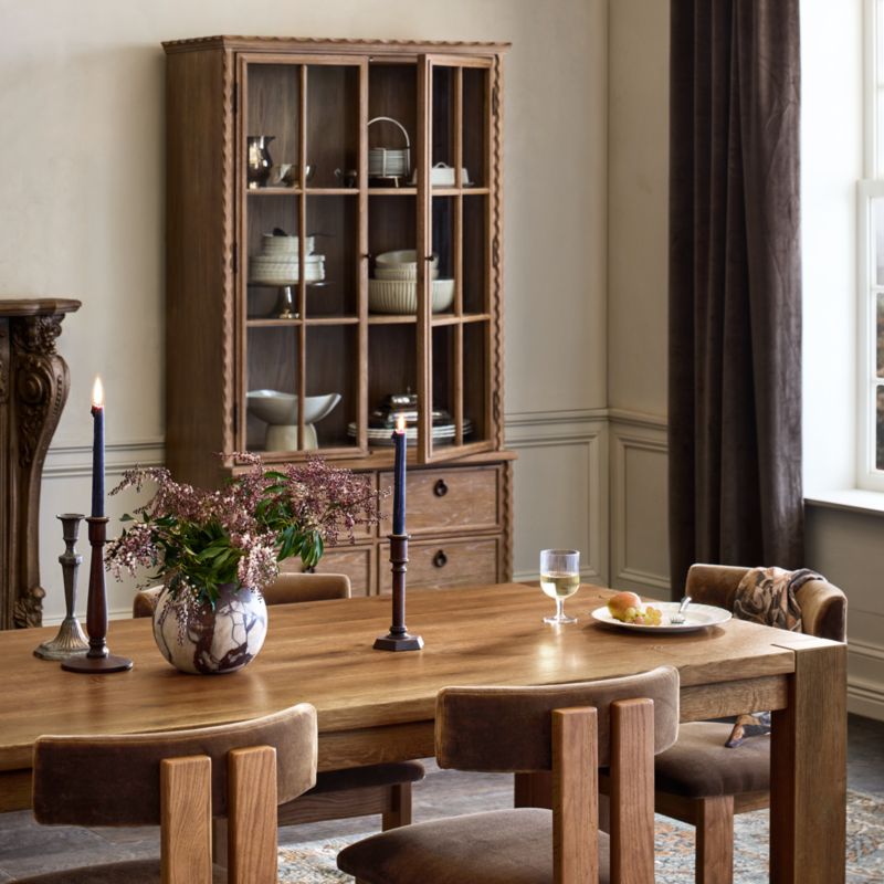 Hazelton 40" Brown Oak Wood Storage Cabinet - image 2 of 8