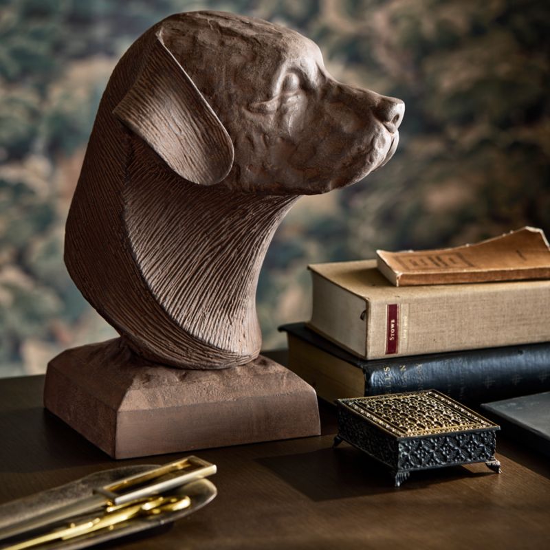 Labrador Bust Metal Decorative Sculpture - image 1 of 6