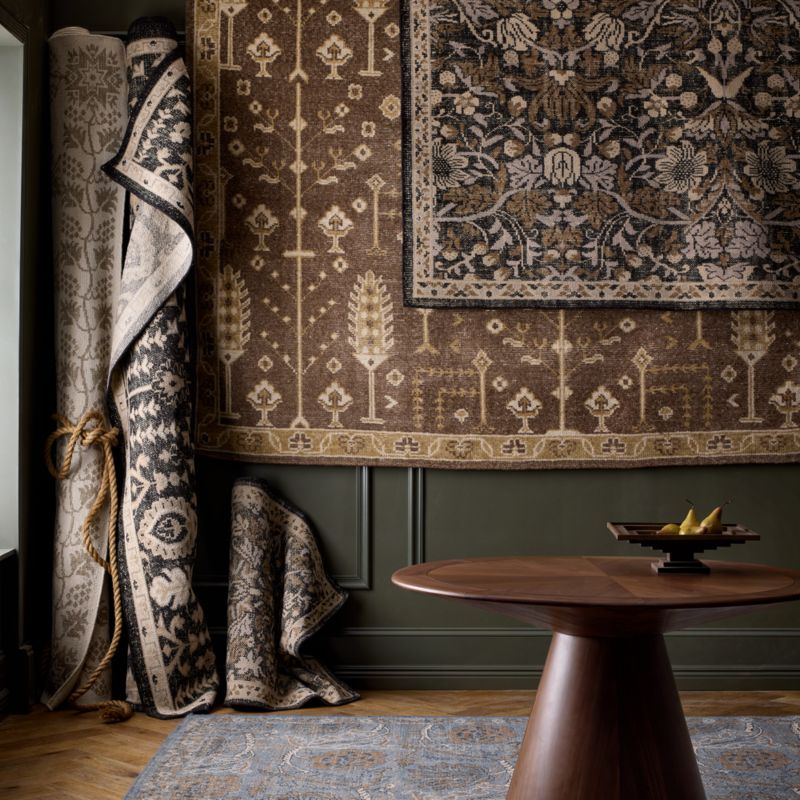 York Wool Traditional Handknotted Brown Area Rug 6'x9' - image 5 of 5