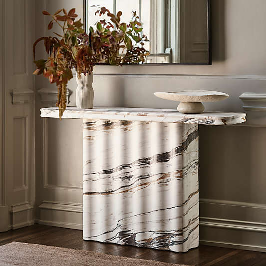 Zephyr Calacatta Gold Marble 52" Console Table