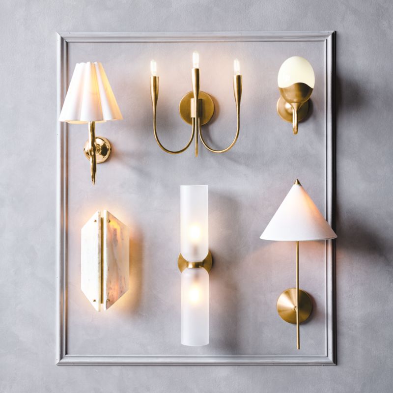 Colette Hammered Brass Wall Sconce Light - image 6 of 7