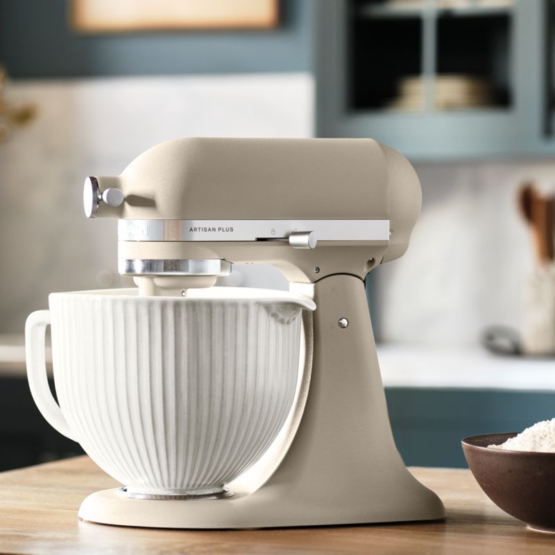 KitchenAid ® Stand Mixer Classic Column White 5-Qt. Ceramic Mixing Bowl with Spout - image 1 of 5