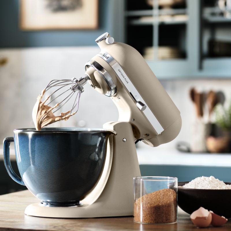 Crate & Barrel x KitchenAid Stand Mixer Ceramic 5-Qt. Marin Slate Blue Mixing Bowl - image 1 of 8