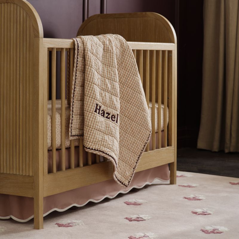 Mira Natural Oak Wood Convertible Storage Crib - image 6 of 13