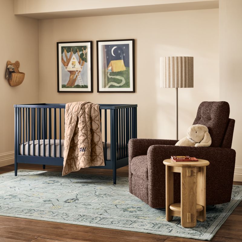 Supersoft Snuggle Puff Almond Brown 100% Organic Cotton Baby Crib Quilt - image 1 of 7