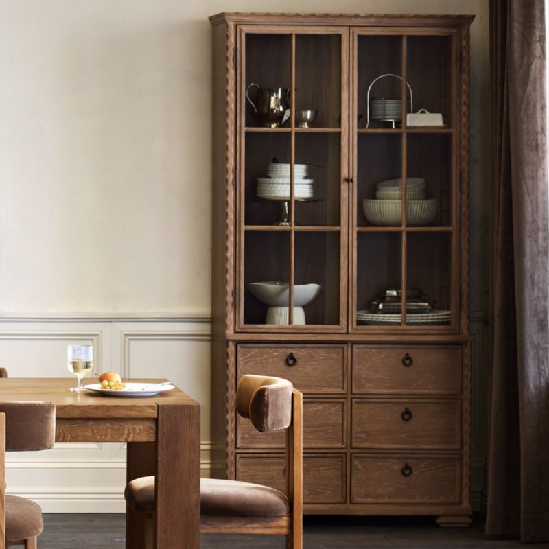 Hazelton 40" Brown Oak Wood Storage Cabinet - image 1 of 8