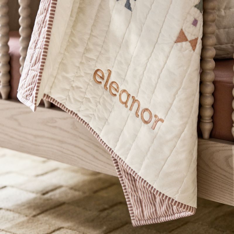 Gemma Rainbow Organic Cotton Baby Crib Quilt - image 2 of 8