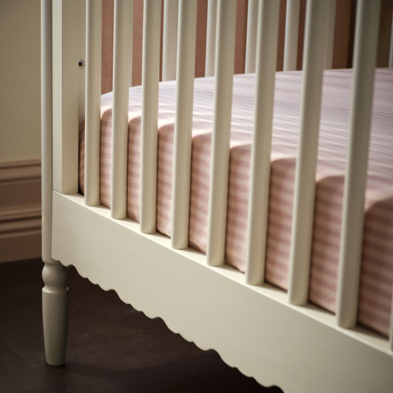 Beatrix Linen Wood Convertible Crib - image 3 of 8