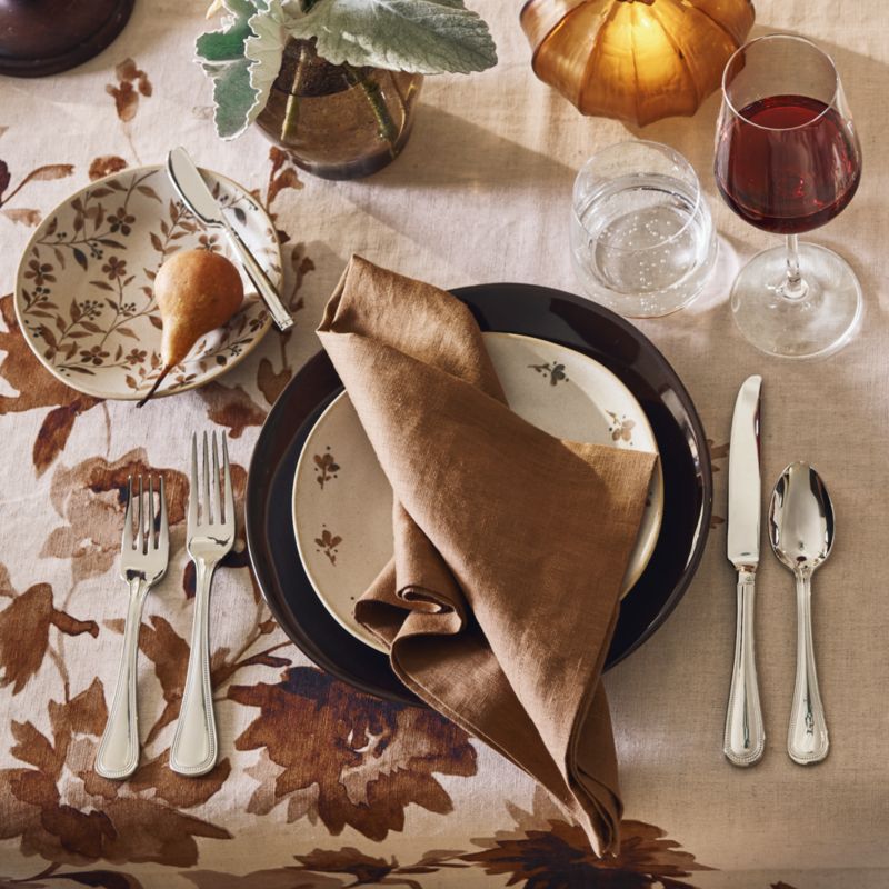 Marin Maple Brown European Linen Dinner Napkin - image 1 of 8