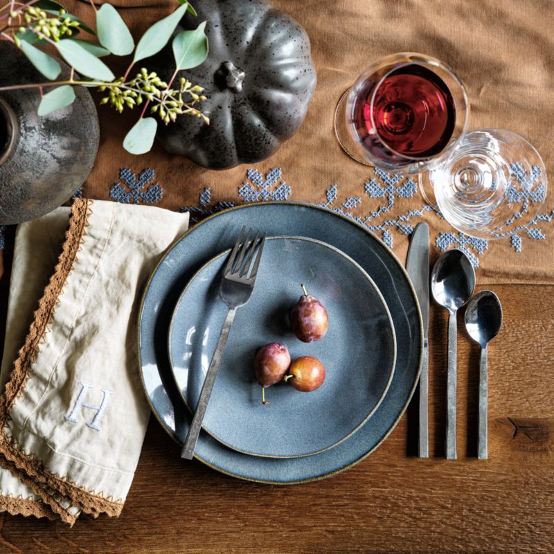 Marin Slate Blue Stoneware Salad Plates, Set of 8 - image 1 of 13