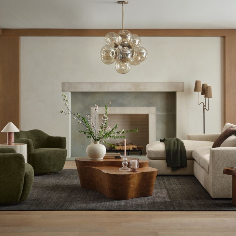 Mesa Oak Burl 55" Coffee Table - image 3 of 11