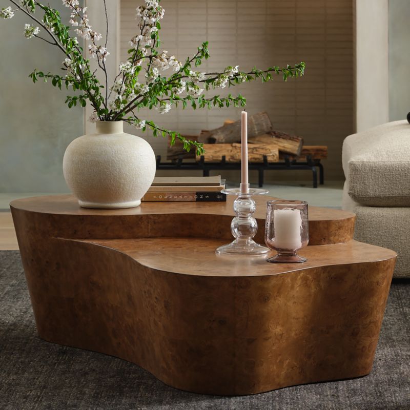Mesa Oak Burl 55" Coffee Table - image 2 of 11