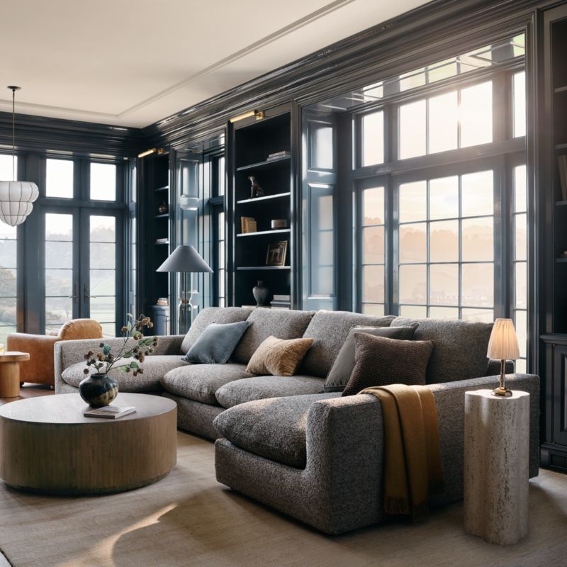 View Serenity 2-Piece Small Space Sectional Sofa with Chaise Lounge - image 3 of 9