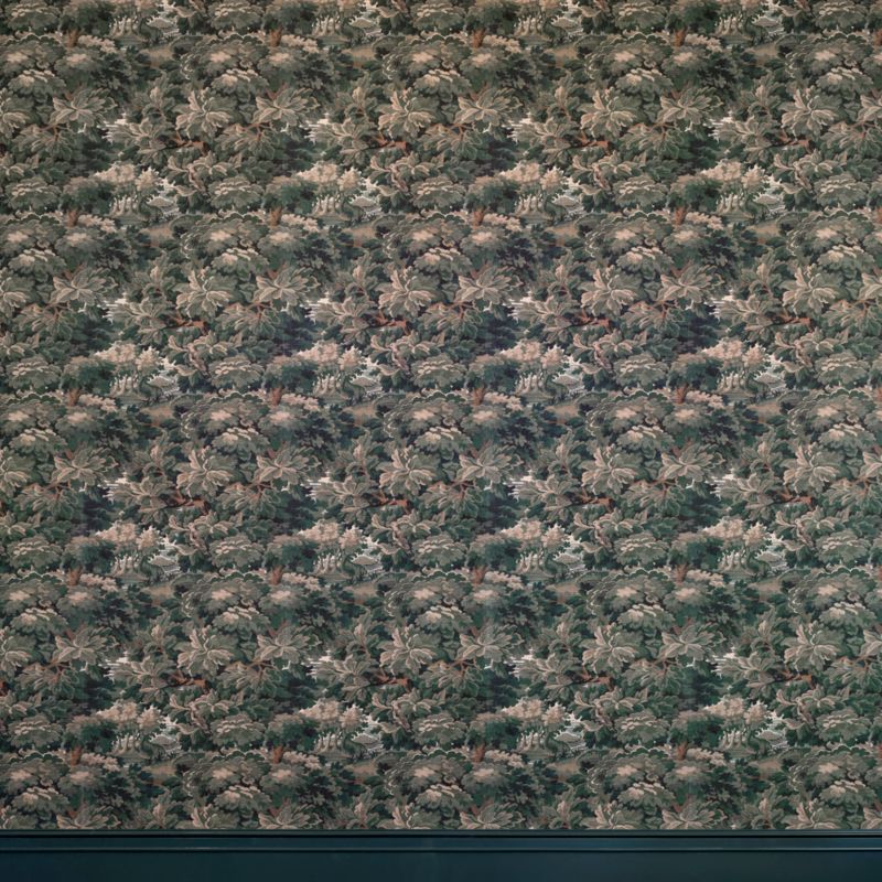 Vivaldi Green Scene Woven Forest Wallpaper - image 3 of 5