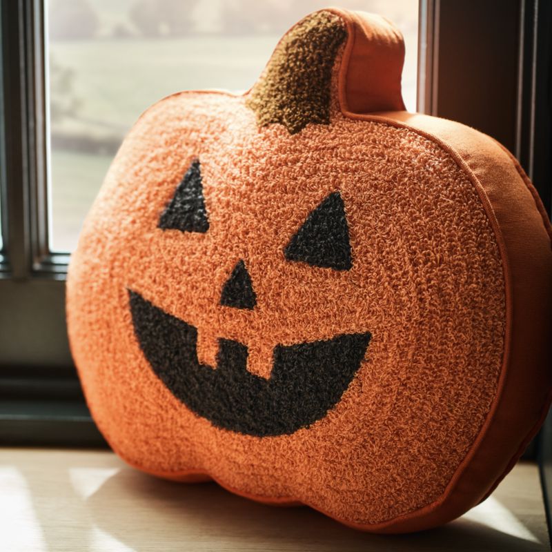 Halloween Pumpkin Kids Throw Pillow by Joan Anderson - image 1 of 4