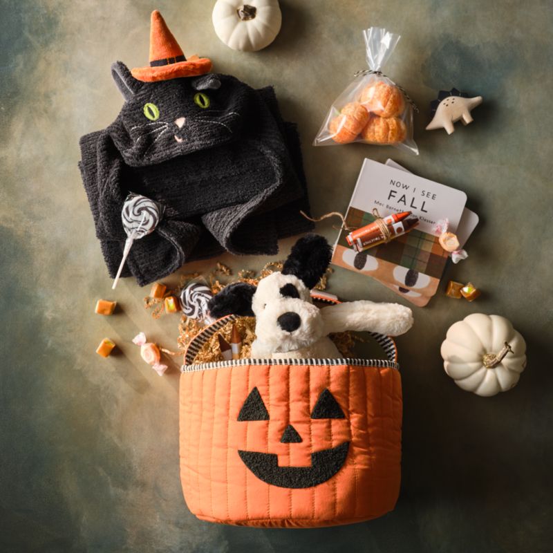 Quilted Pumpkin Kids Halloween Treat Bag - image 1 of 6