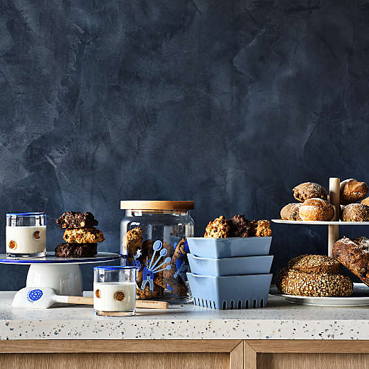 The Two-Tier Metal and Wood Server by Levain Bakery