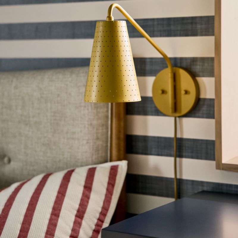 Sammy Yellow Plug-In Wall Sconce - image 6 of 13