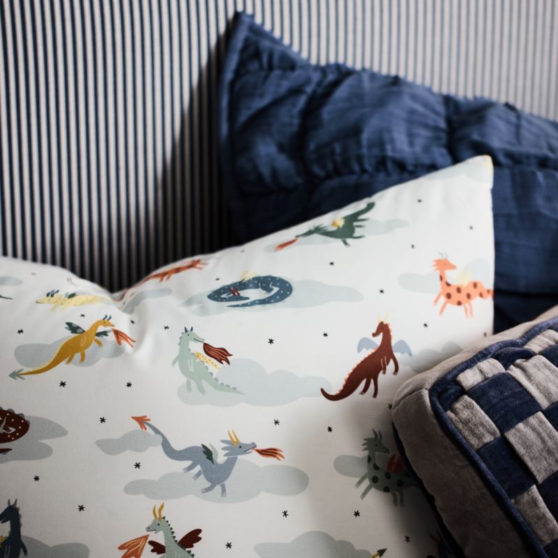 Dragon Moon Organic Cotton Gauze Kids Pillow Sham - image 2 of 5