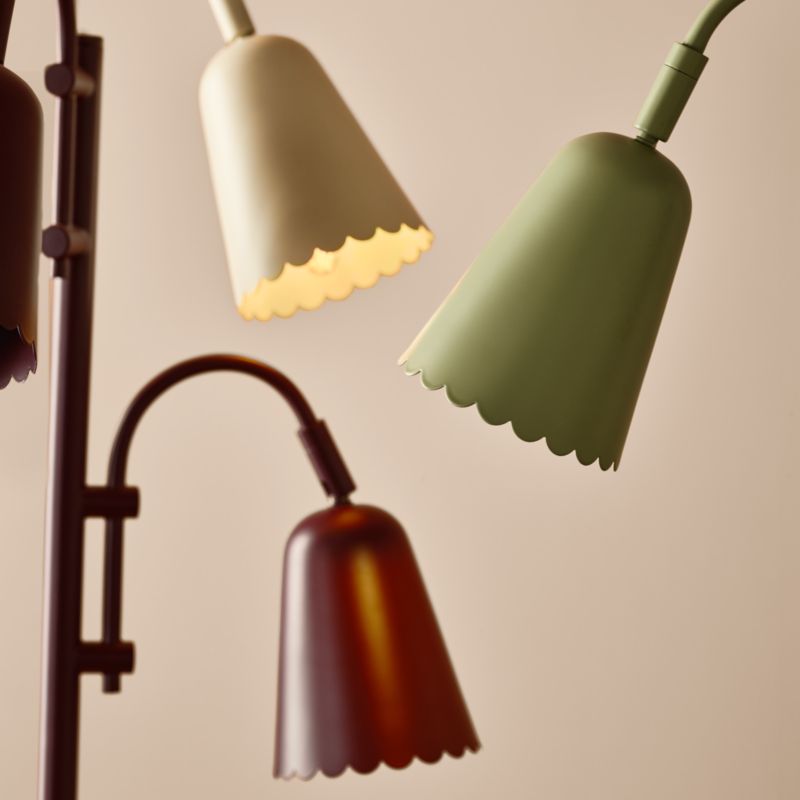 Sadie Scalloped Deep Purple Kids Floor Lamp - image 2 of 9