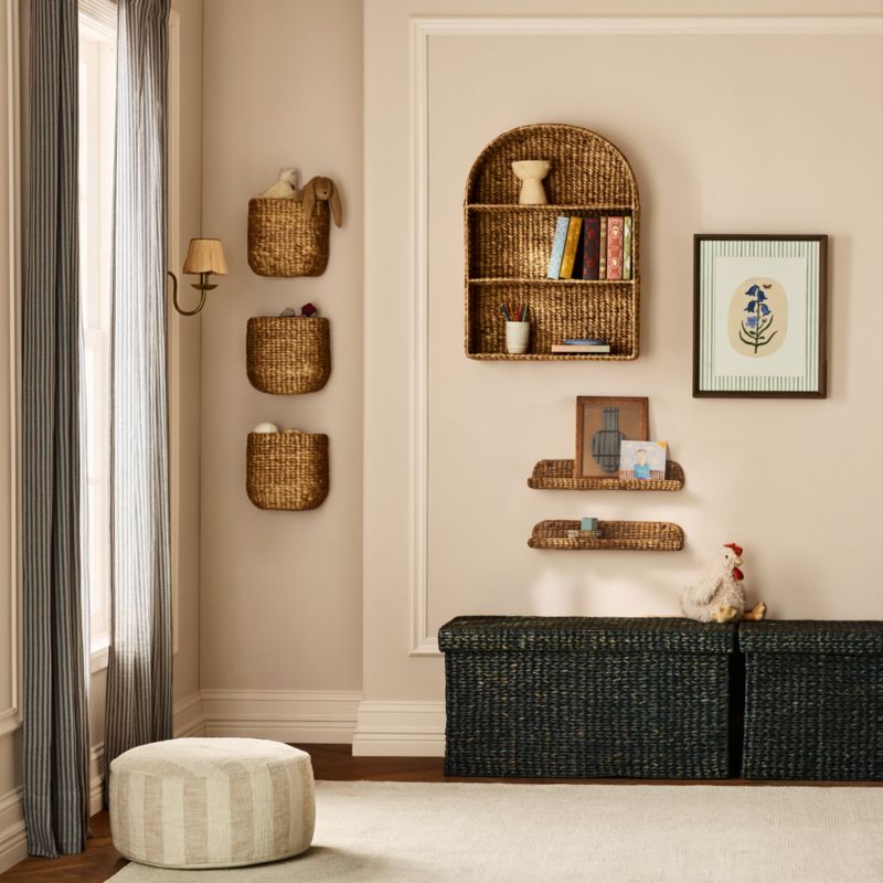 Wonderful Wicker Natural Kids Wall Pocket - image 1 of 5