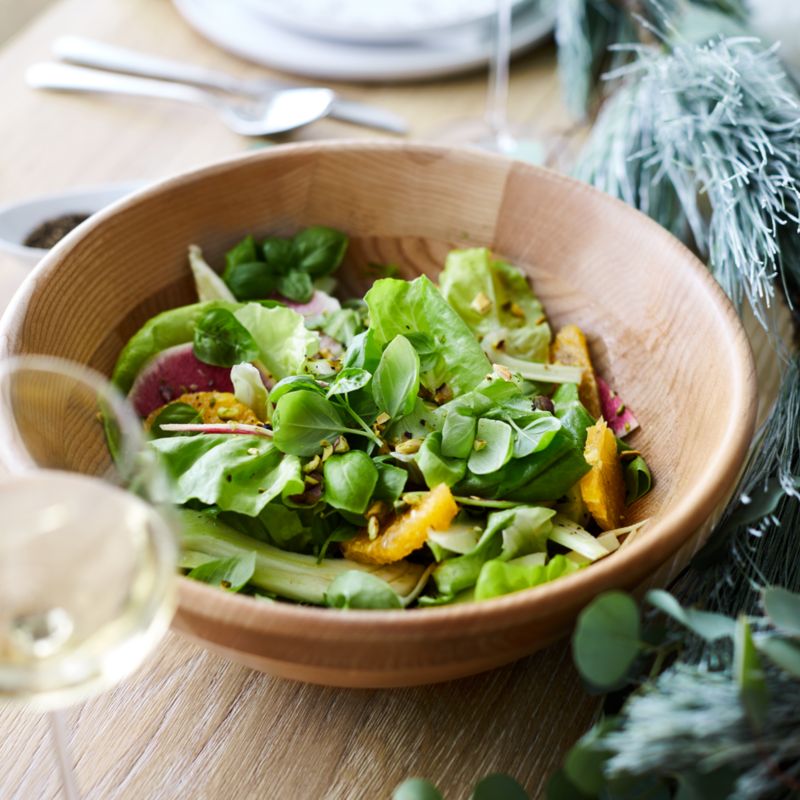 Carson 12" Ash Wood Salad Serving Bowl - image 2 of 7