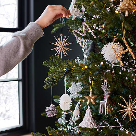 Beaded Letter Christmas Tree Ornaments