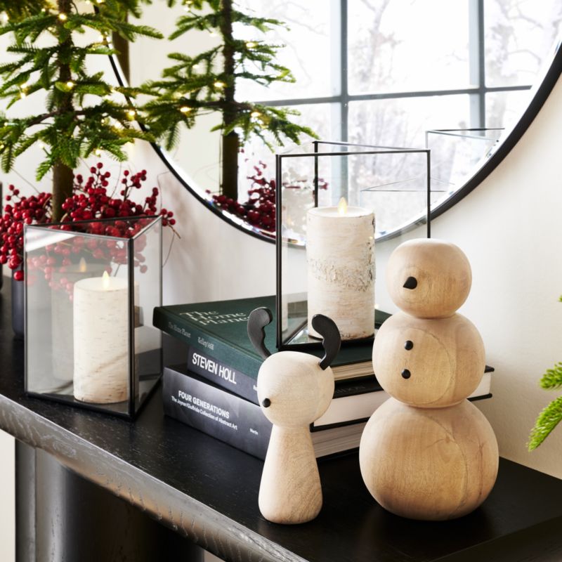 Large Wooden Snowman Holiday Decoration - image 4 of 9