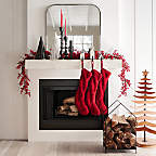View Cozy Red Cable Knit Christmas Stocking - image 6 of 6