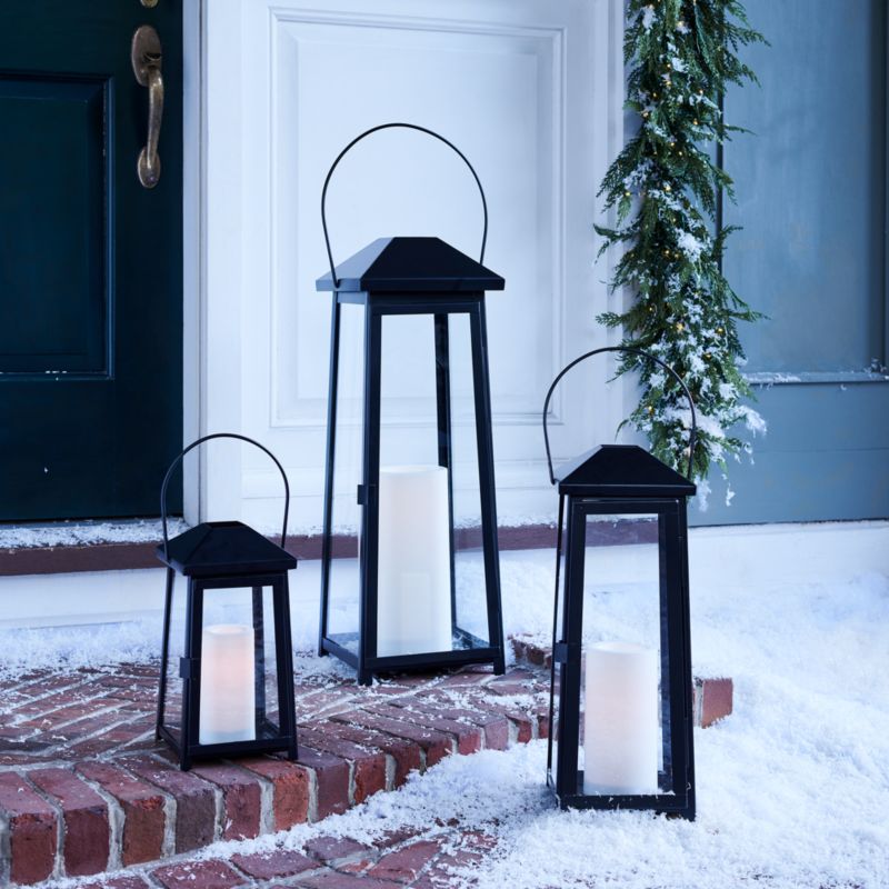 Petaluma Black Metal Outdoor Lantern 28" - image 4 of 17