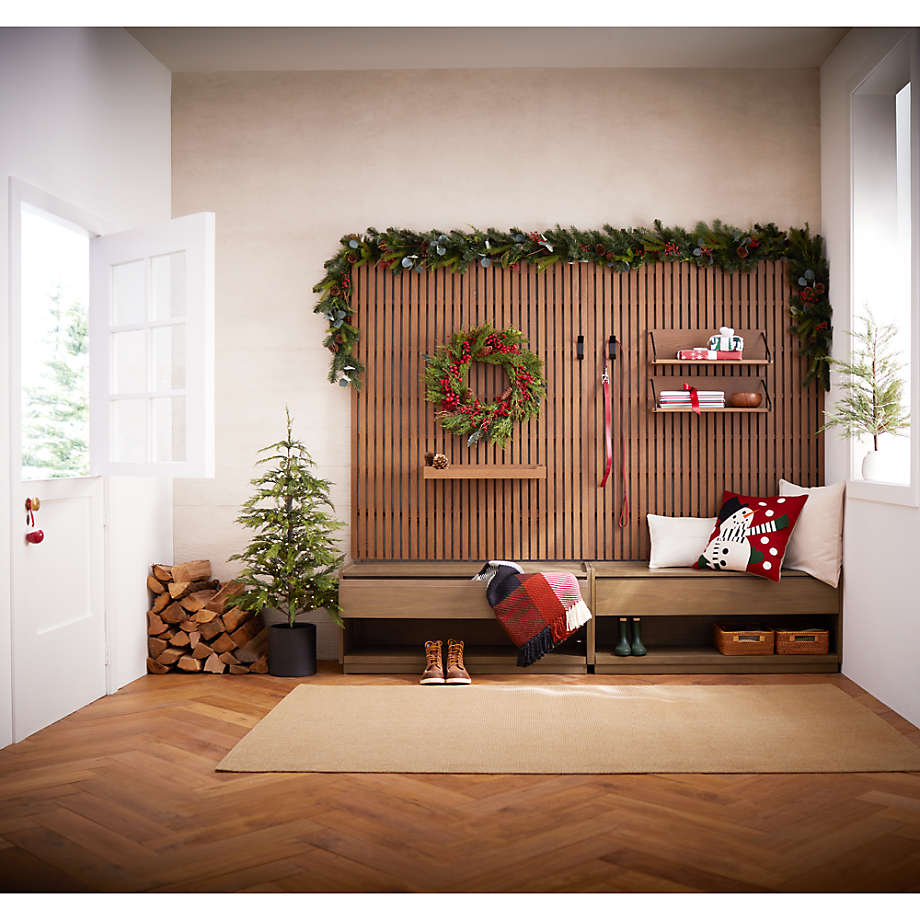 Crate and store barrel storage bench