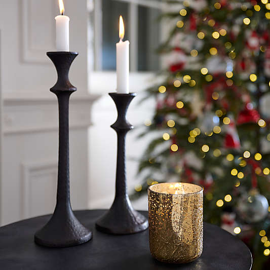 Emmett Bronze Taper Candle Holder 14.5"