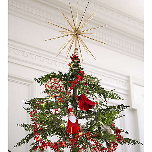 Red Jingle Bell Christmas Tree Garland 6'
