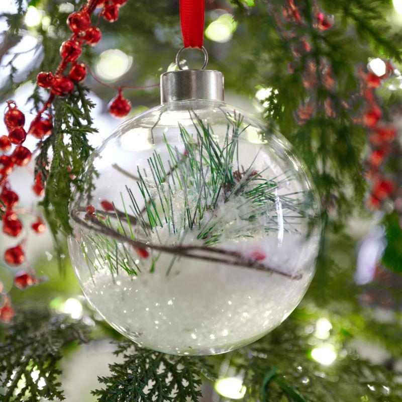 Berry Pine in Glass Ball Christmas Tree Ornament - image 2 of 3