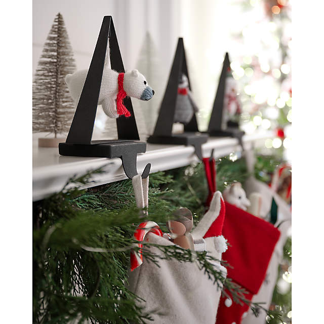 Chalet zinc christmas stocking holder clearance