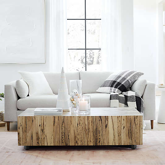 Dillon Spalted Primavera Wood 53" Rectangular Coffee Table