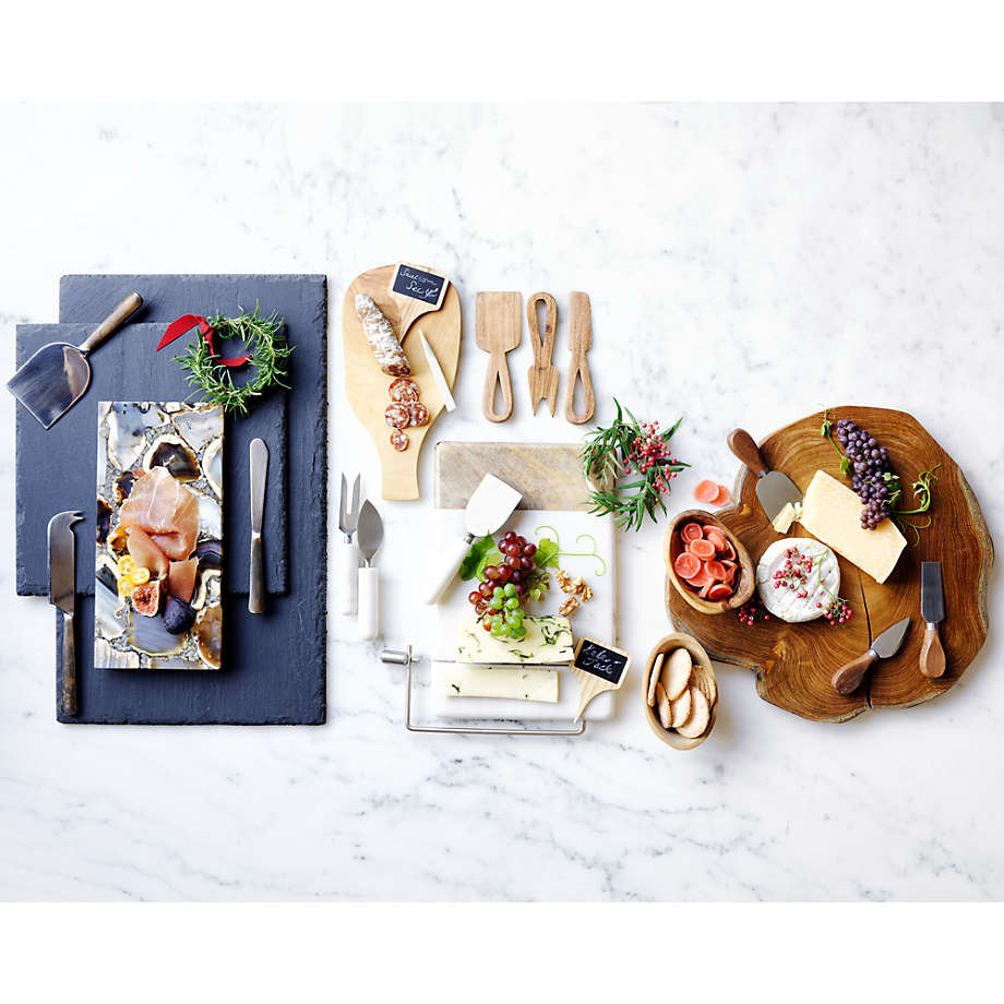 Walnut Cheese Knives Set of 3 Reviews Crate Barrel