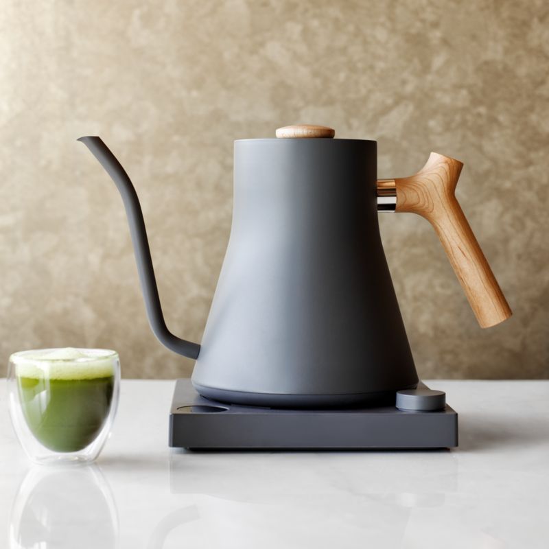 Fellow Stagg EKG Electric Tea Kettle Slate Grey with Maple Accents - image 4 of 8