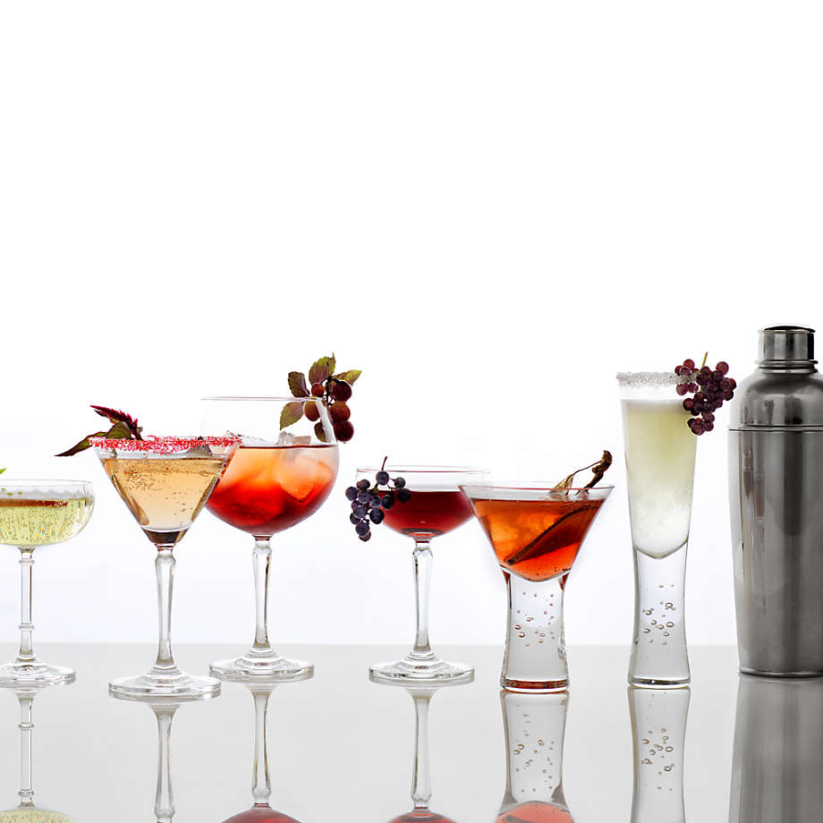 Small 5 Oz Crystal Martini Manhattan Cosmopolitan Cocktail Glasses