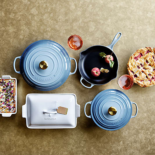 Le Creuset ® Signature 10.25" Chambray Blue Enameled Cast Iron Skillet