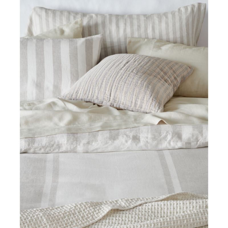 Jackie Stripe Linen Natural Standard Sham by Leanne Ford - image 6 of 10